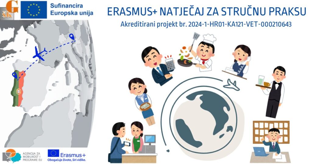 ERASMUS+ PROJEKT – OBAVLJANJE STRUČNE PRAKSE U PORTUGALU