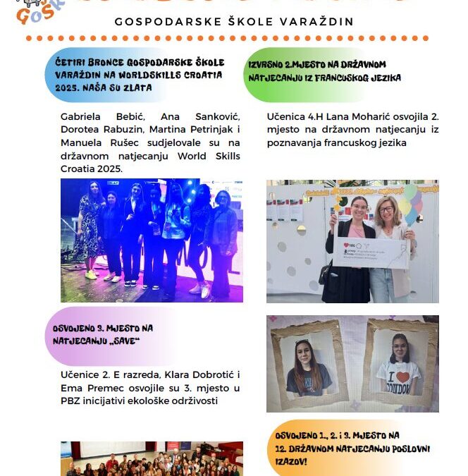 Novo izdanje školskih novina, svibanj 2025.