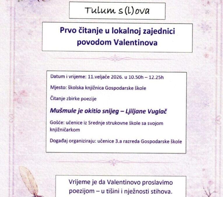 POZIVNICA – TULUM S(L)OVA