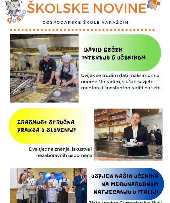 Novo izdanje školskih novina „GOŠKO“
