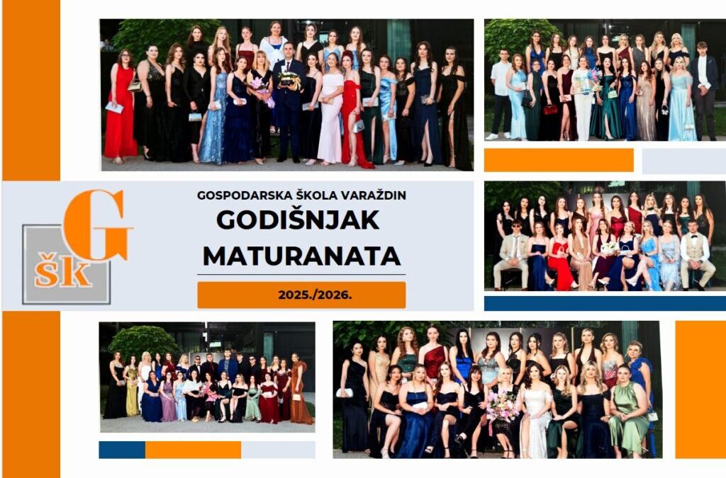 Predstavljamo Godišnjak maturanata Gospodarske škole Varaždin za školsku godinu 2025./2026.!